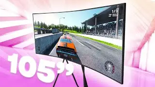 Trying the LARGEST Gaming Monitor