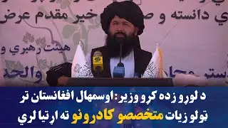 د لوړو زده کړو وزیر : اوسمهال افغانستان تر ټولو زیات متخصصو کادرونو ته اړتیا لري