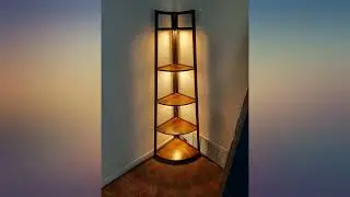 Tribesigns 70 inch Tall Corner Shelf, 5 Tier Rustic Corner Bookshelf Bookcase review