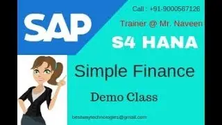 SAP S4 HANA Simple Finance Online Training in Hyderabad Bangalore |  Simple Finance Training Videos