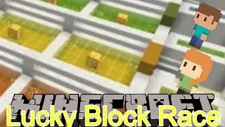 Minecraft Minigame: Lucky Block Race w/ Sparky and JavidSilver