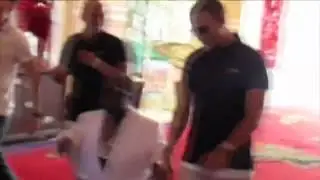 JLS star Marvin handcuffed on stag do