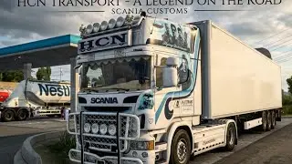 SCANIA R 580 HovoTrans ETS 2 V 1.46 / WIELTON TRAILER / OPEN PIPE / truck mod
