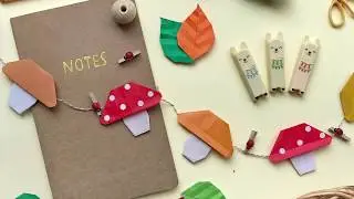 Origami fungo (facile) // Origami mushroom (easy)