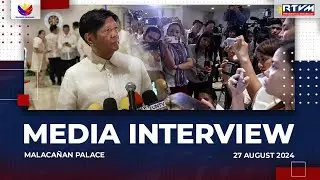Media Interview in Malacañan Palace 8/27/2024