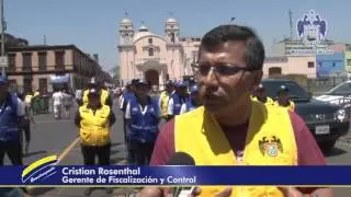Agentes municipales evitan el ingreso de vendedores ambulantes informales al Centro de Lima