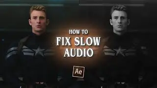 how to fix slow/distorted audio ; after effects