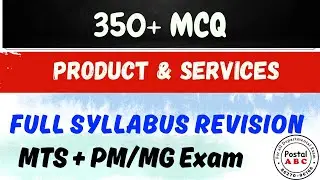 🔴PRODUCT & SERVICES FULL REVISION || For 2024 || MTS + PM/MG Exam || Timing - 8 pm |