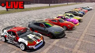 🔴 LIVE: Car Meets + Drift Tandems + Minigames!