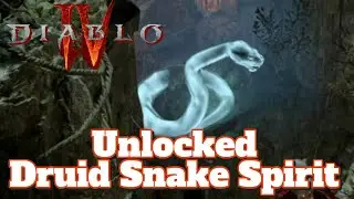 Diablo IV Unlocked Druid Snake Spirit