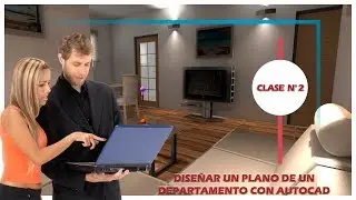 🕍 2 - CÓMO HACER EL PLANO DE UNA CASA O DEPARTAMENTO CON [AUTOCAD]