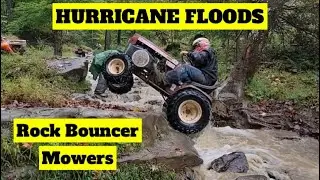 Rock Crawling Mowers in a Hurricane Flood