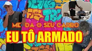 TROLEI MEU VÔ PEDINDO PARA ELE ESCONDER UMA ARMA !! #trollagens com a familia 1
