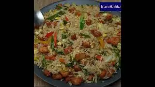 How to cook delicious chicken fried rice! #friedrice #chickenfriedrice  #iranibalika #belgium