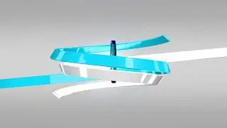3D Line 3D Logo Project  White Blue