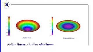 Diferença nos resultados entre análise estrutural linear e não-linear | Femap |  Elementos finitos