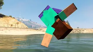 GTA 5 Ragdolls Water MINECRAFT STEVE ep.11 (Euphoria physics)