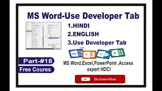 How to Change Two Different Font in Ms Word with Shortcut | Developer Tab
