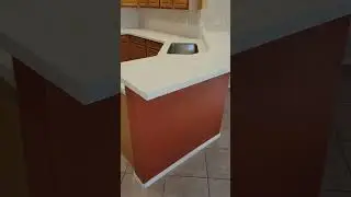 Installing a Cambria Quartz Countertop with Full Height Backsplash #shorts #youtubeshorts #kitchen
