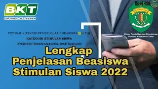 Penjelasan Beasiswa Kaltim Tuntas Kategori Stimulan Siswa 2022