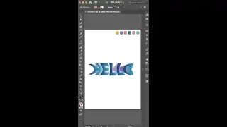 3D text effect in illustrator | Blend between texts  