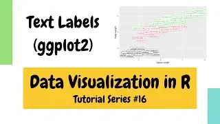 Plotting in R using ggplot2: Plotting texts and labels (Data Visualization Basics in R #16)