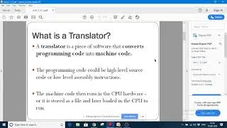 Translator, Compiler, Assembler, Interpretor and Linker and loader