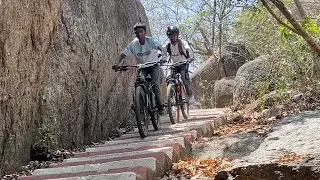 Downhill karne pahuch gaye pahad par 😨