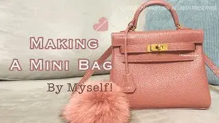 Making A Mini Bag By Myself, Inspired by Kelly in stitch,LEATHER CRAFT