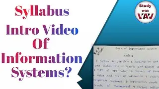 Syllabus Intro Video of Information System||Introduction Video of Information System||NEP-BCA||HINDI