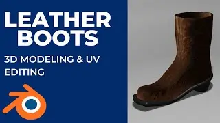 How to 3D modeling & UV editing a leather boots ???