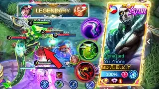 TOP GLOBAL YU ZHONG , EMBLEM SET AND BUILD 2021 | NEW META GAMEPLAY | MLBB