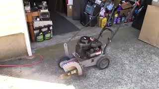 Starting My Craftsman 4-Cycle Gas Edger For The First Time In A Couple Of Years