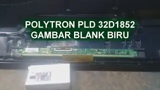 Tv Led Polytron Pld 32d1852 Layar Blank Biru