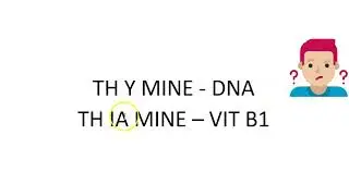 Medicine Thymine vs Thiamine Similar names difference DNA nucleobase vitamin B1