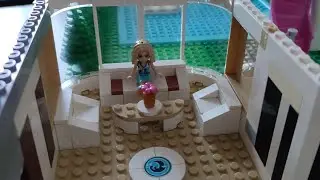 Lego Friends - Moc Mansion with a pool