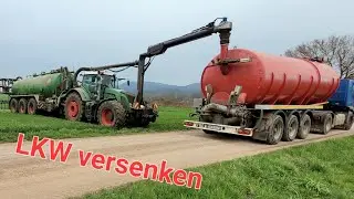 Gülle fahren mit Reifenplatzer und mehr | 2 Wochen bei einem Lohnunternehmen 