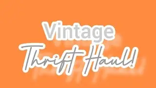 Vintage Thrift Haul!