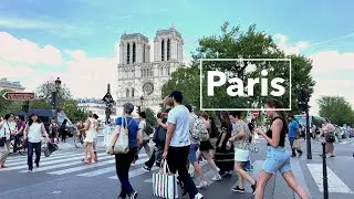 Paris France - HDR walking tour in Paris - HDR 60 fps - June 15, 2023