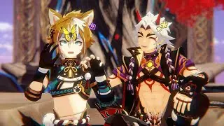【MMD Genshin Impact】 Scream 【Arataki Itto and Gorou】