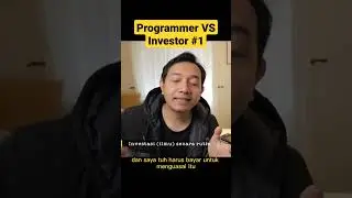 Programmer harus harus belajar dari Investor. Investasi (skill) secara berkala, update skill rutin.