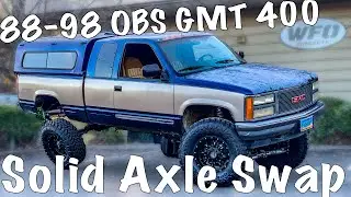 88-98 OBS GM 1 Ton Solid Axle Conversion