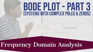 Bode Plot for Systems with Complex Poles and Zeros | Lecture 6 | Frequency Domain Analysis