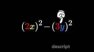 Factoring with the Difference of Squares Pattern – 4x² - 9y² MADE EASY!