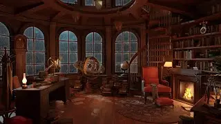 Thunderstorm and Rain on a Cozy Rainy Retreat | Perfect Rain Sounds for Deep Sleep | Warm Fireplace