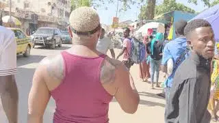 The Gambia. A Walk through Serekunda Market.
