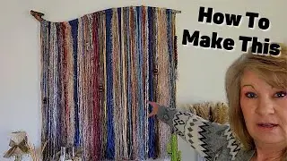 How To Make a Yarn Wall Hanging / Boho Yarn Wall Hanging