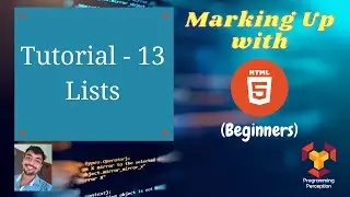T13 - Lists - Marking up with HTML (Beginners)