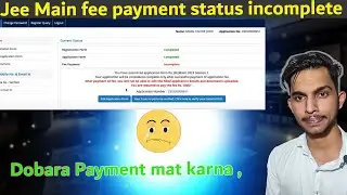 Jee mains form filling 2024