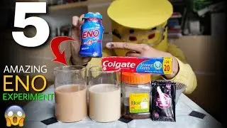 5 Amazing ENO Experiment - Mixing Eno Into Tea Coffee Honey Colgate Toothpaste And Shampoo